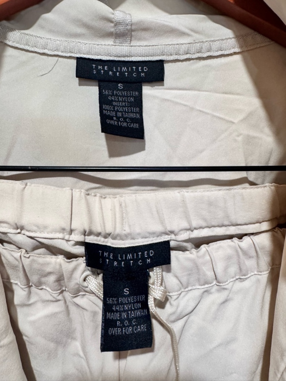 The Limited Cream Drawstring Waist Jacket and Pants Set - Picture 2 of 5